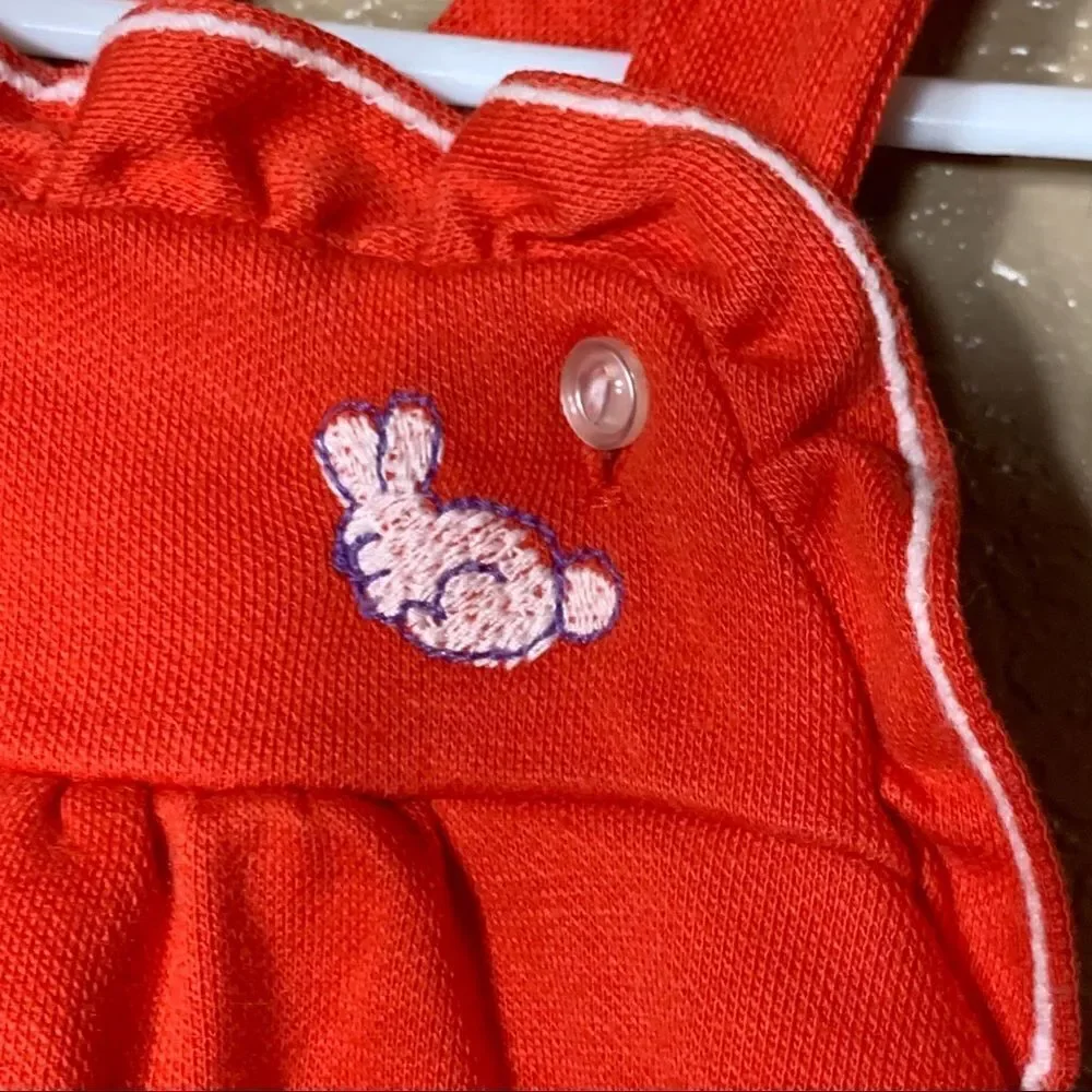 Vintage Carters baby girl red jumpsuit‎